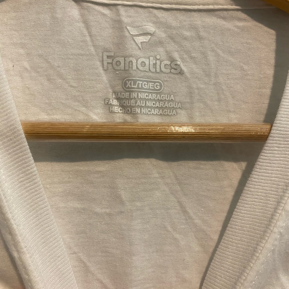 Fanatics White V-Neck Shirt